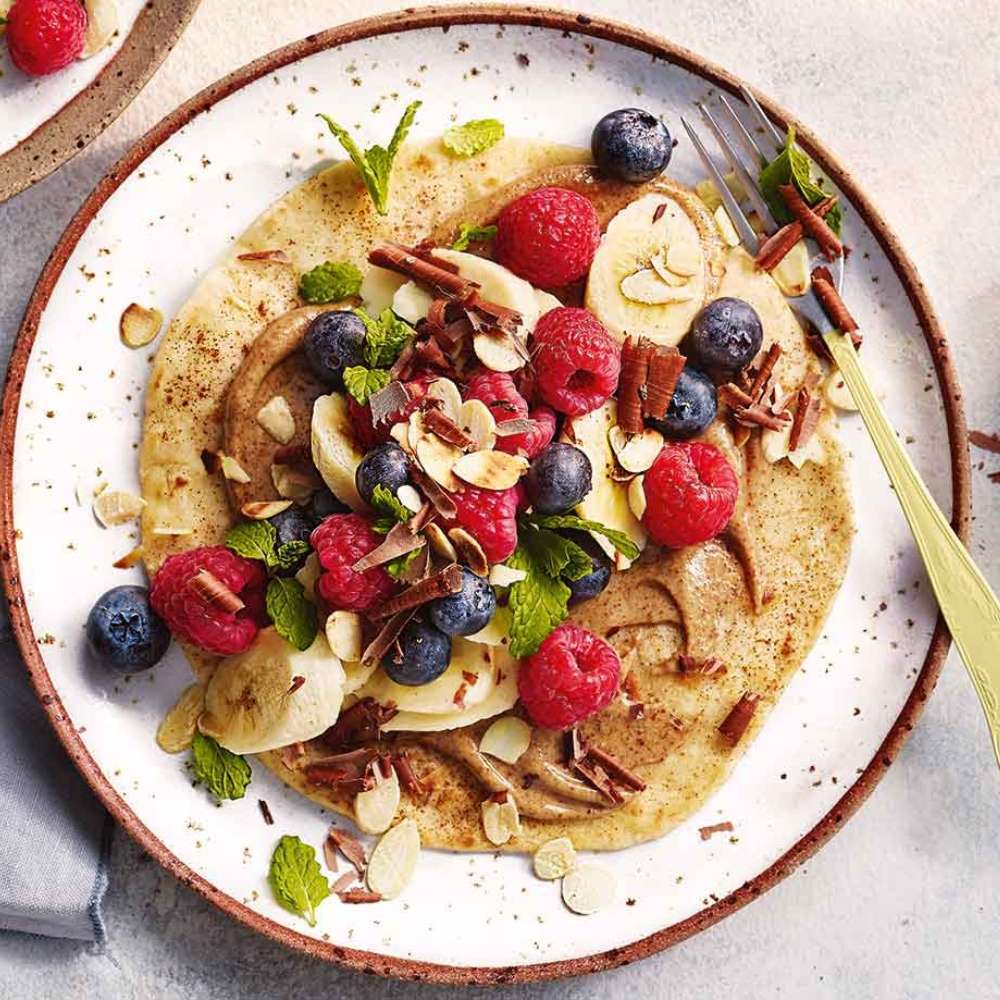 Almond Berry & Banana Tacos