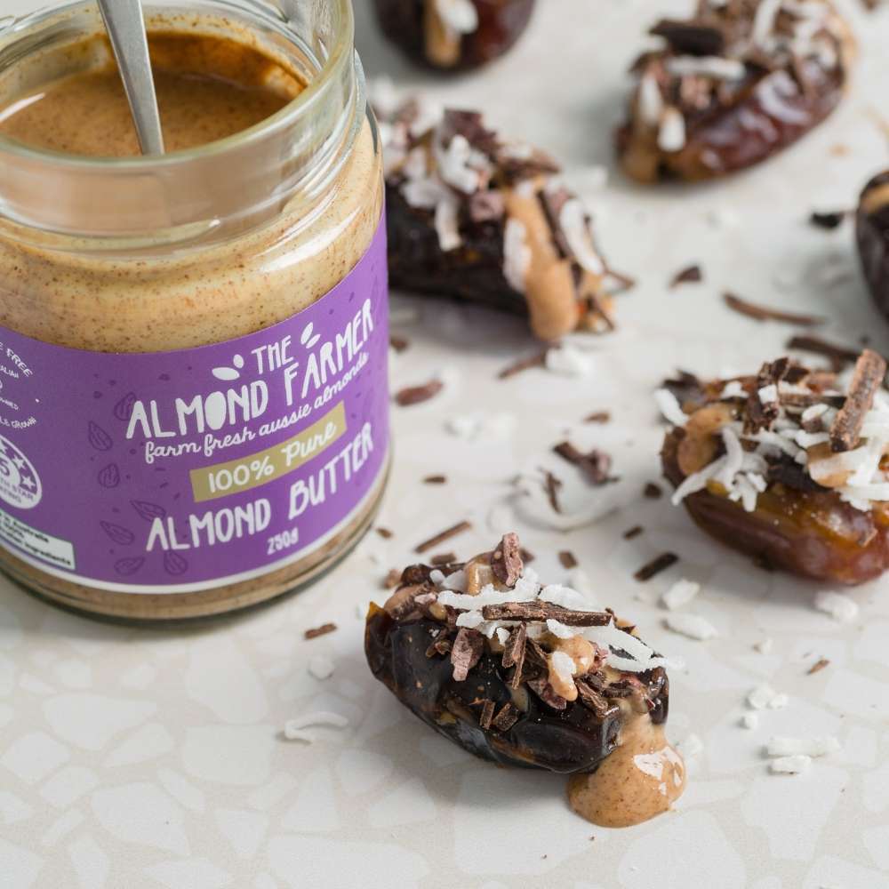 Almond Butter Stuffed Dates